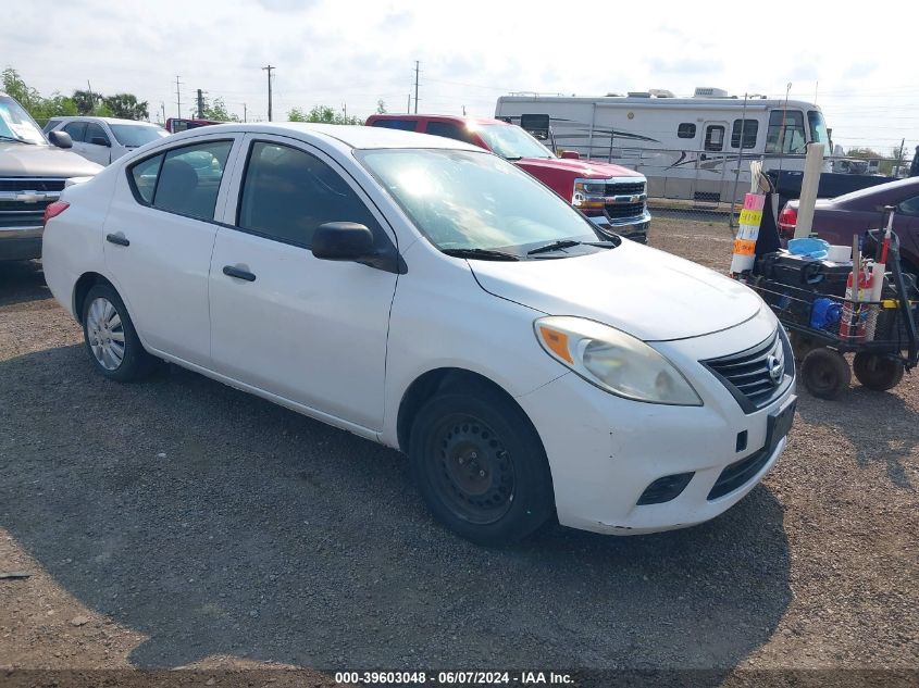 2014 Nissan Versa 1.6 S+ VIN: 3N1CN7AP8EL852869 Lot: 39603048