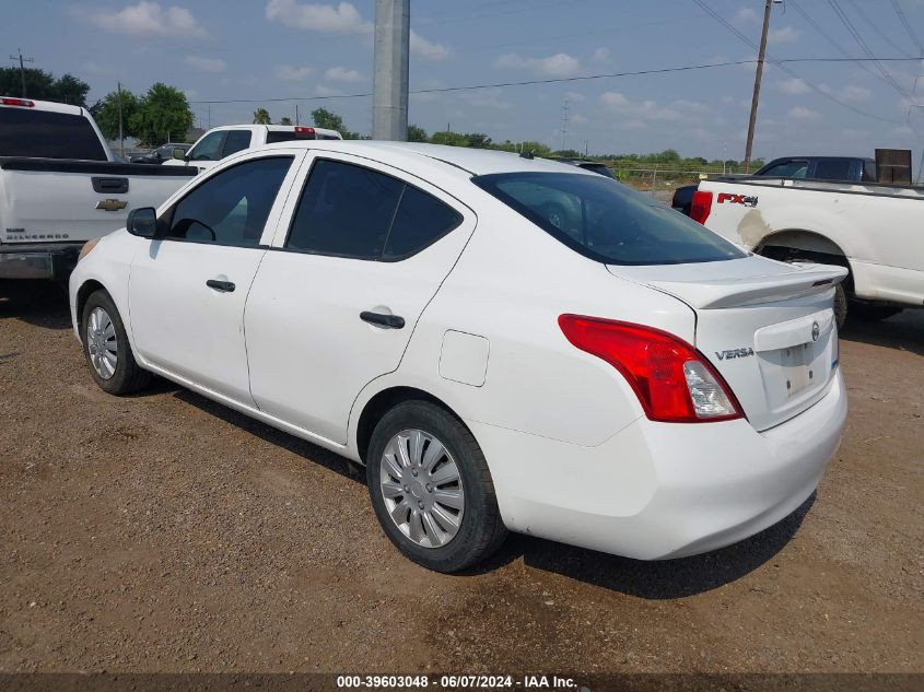 2014 Nissan Versa 1.6 S+ VIN: 3N1CN7AP8EL852869 Lot: 39603048