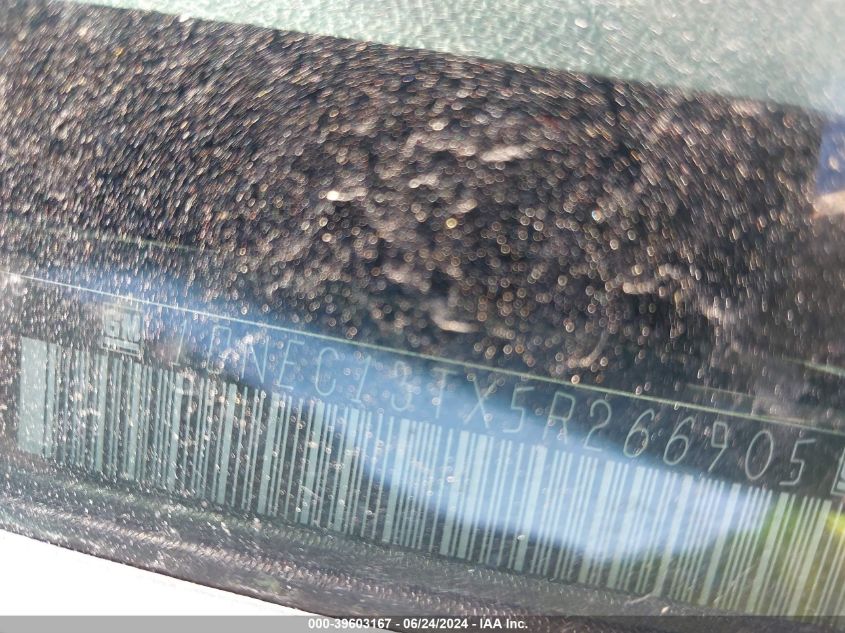 2005 Chevrolet Tahoe Ls VIN: 1GNEC13TX5R266905 Lot: 39603167