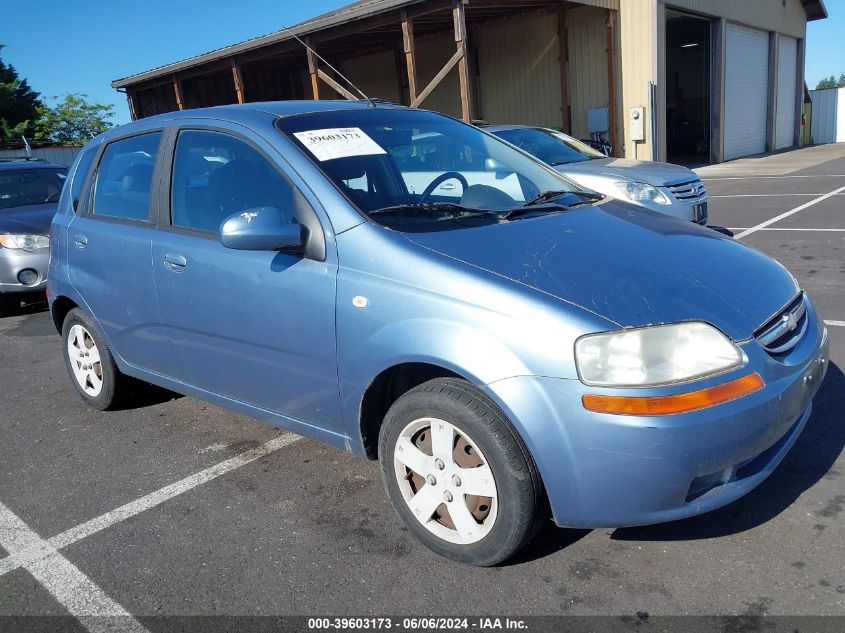 2006 Chevrolet Aveo Special Value VIN: KL1TD66696B678220 Lot: 39603173