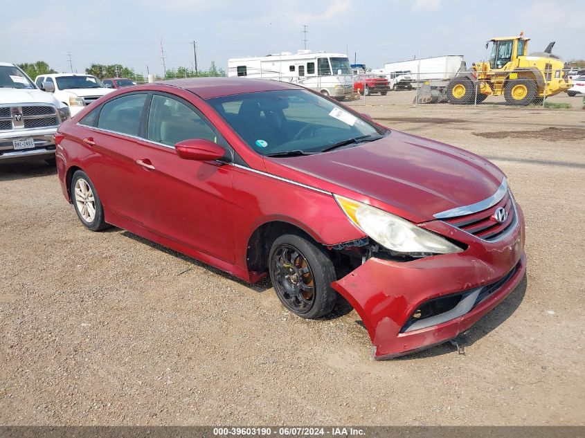 2014 Hyundai Sonata Gls VIN: 5NPEB4AC2EH863019 Lot: 39603190