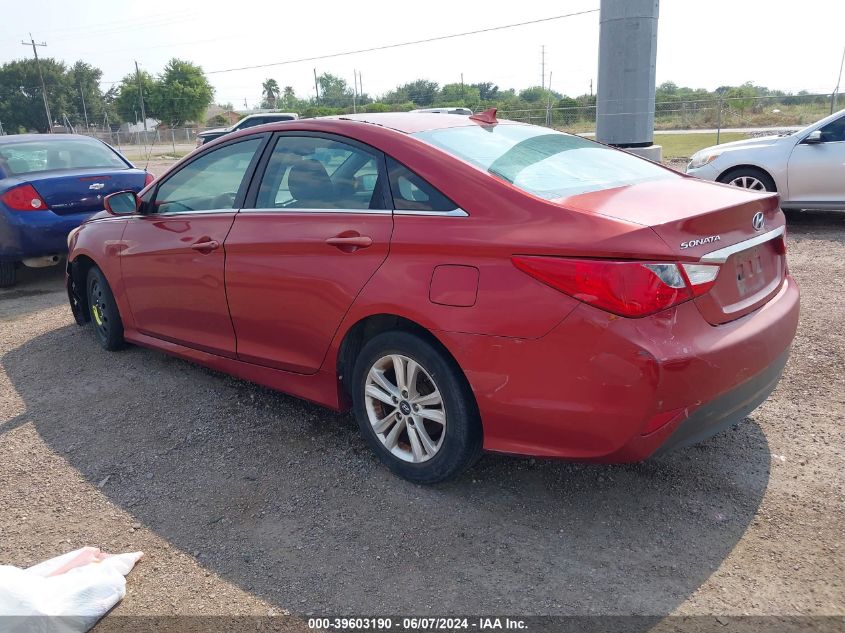 2014 Hyundai Sonata Gls VIN: 5NPEB4AC2EH863019 Lot: 39603190