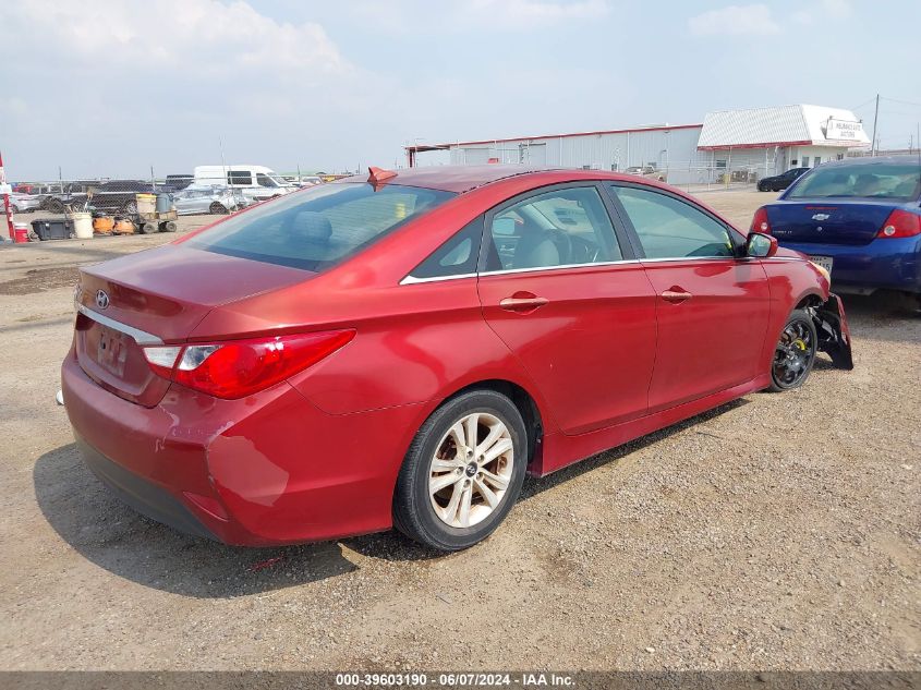 2014 Hyundai Sonata Gls VIN: 5NPEB4AC2EH863019 Lot: 39603190