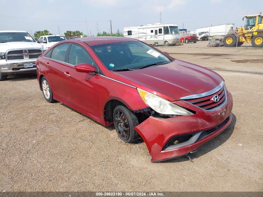 2014 Hyundai Sonata Gls VIN: 5NPEB4AC2EH863019 Lot: 39603190