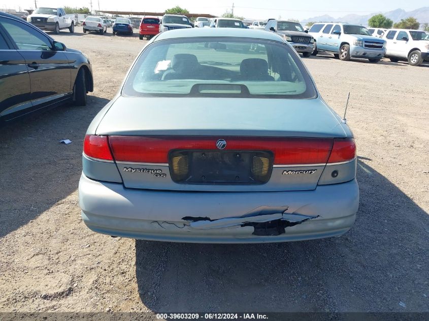 1997 Mercury Mystique Gs VIN: 1MELM6538VK608589 Lot: 39603209