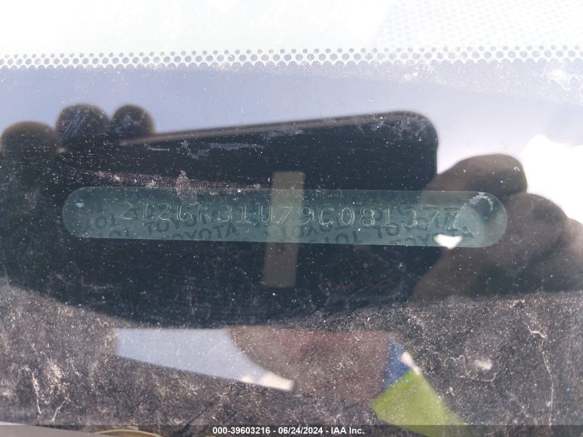 2009 Lexus Rx 350 VIN: 2T2GK31U79C081377 Lot: 39603216