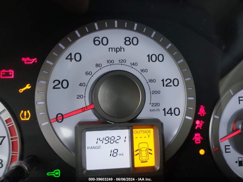 2009 Honda Pilot Lx VIN: 5FNYF38259B009087 Lot: 39603249