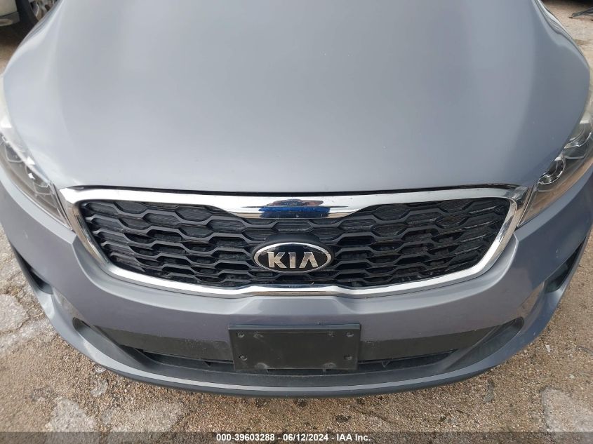 2019 Kia Sorento 2.4L Lx VIN: 5XYPG4A30KG596993 Lot: 39603288