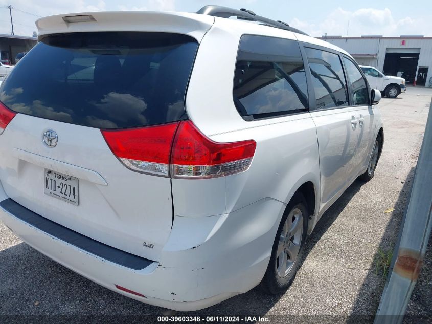 2012 Toyota Sienna Le V6 8 Passenger VIN: 5TDKK3DC8CS270605 Lot: 39603348