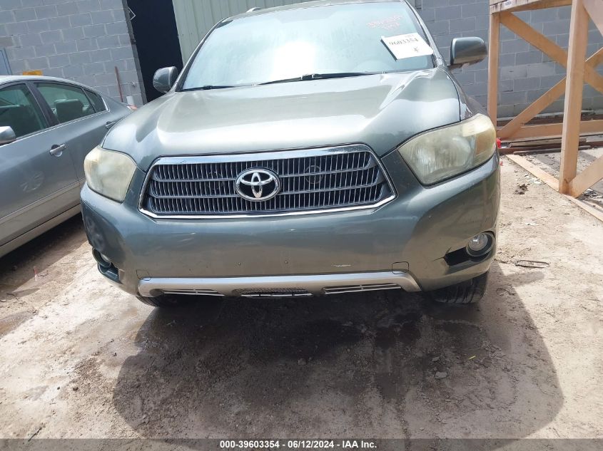 2009 Toyota Highlander Hybrid Limited VIN: JTEEW44A992027676 Lot: 39603354