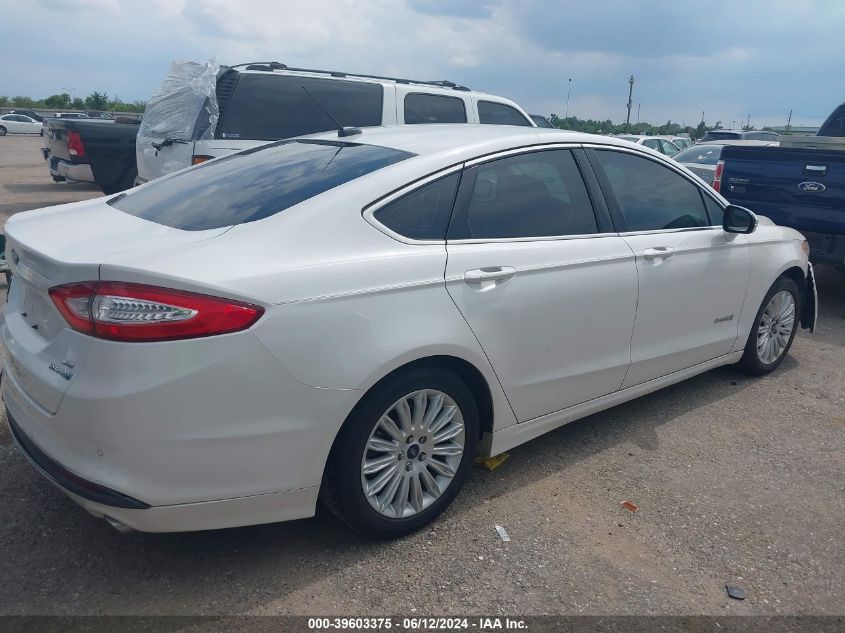 2013 Ford Fusion Hybrid Se VIN: 3FA6P0LU0DR234610 Lot: 39603375