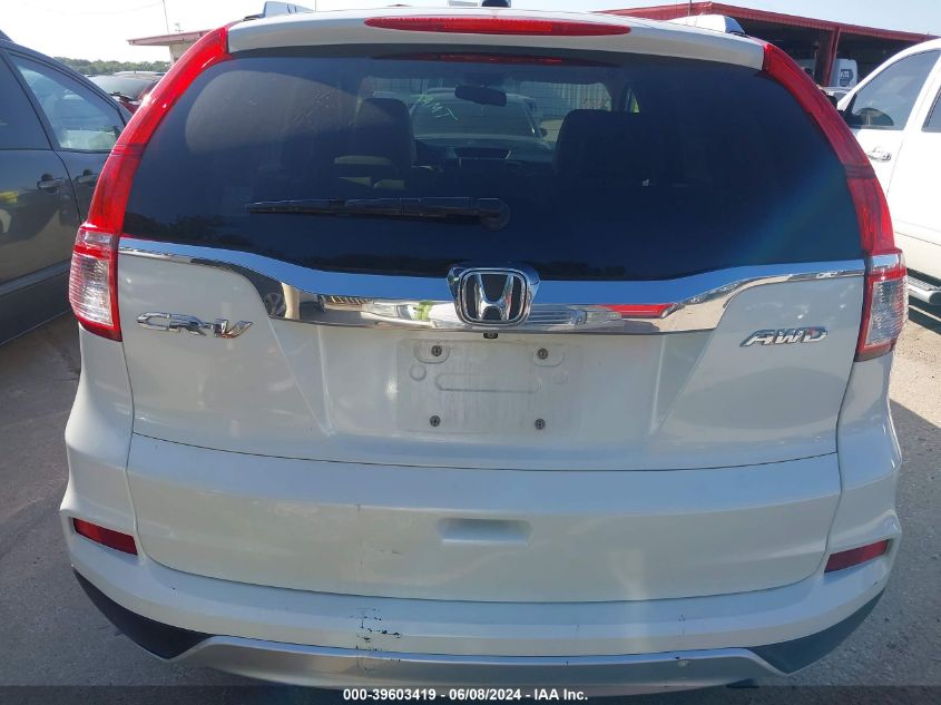 2015 Honda Cr-V Ex-L VIN: 5J6RM4H78FL077625 Lot: 39603419
