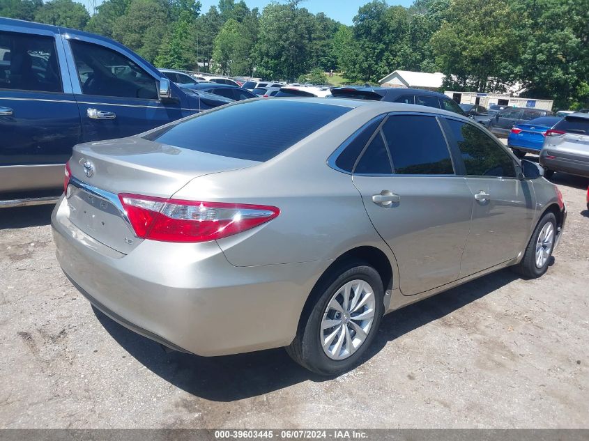 2016 Toyota Camry Le VIN: 4T4BF1FK4GR566432 Lot: 39603445