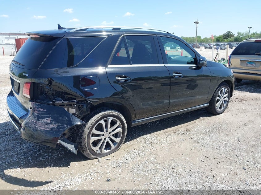 2016 Mercedes-Benz Gle 350 4Matic VIN: 4JGDA5HB1GA734826 Lot: 39603451