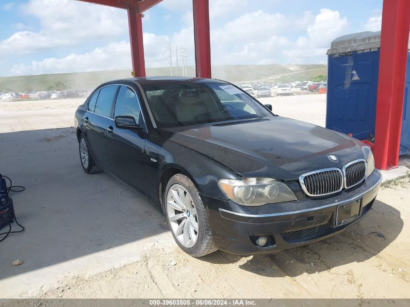 2008 BMW 750Li VIN: WBAHN83538DT87526 Lot: 39603505