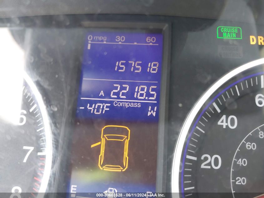 2010 Honda Cr-V Ex-L VIN: 5J6RE4H79AL086968 Lot: 39603528