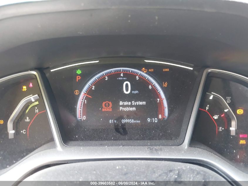 2020 Honda Civic Sport VIN: 2HGFC2F89LH545450 Lot: 39603582