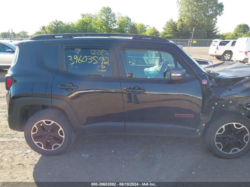 2016 Jeep Renegade Trailhawk VIN: ZACCJBCTXGPD01178 Lot: 39603592