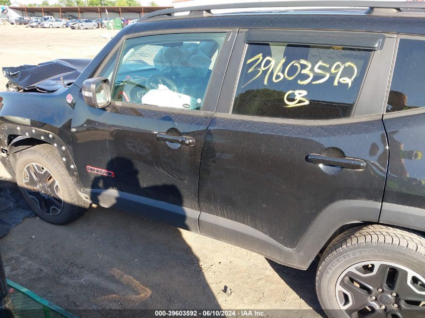 2016 Jeep Renegade Trailhawk VIN: ZACCJBCTXGPD01178 Lot: 39603592