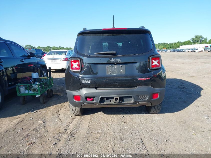 2016 Jeep Renegade Trailhawk VIN: ZACCJBCTXGPD01178 Lot: 39603592