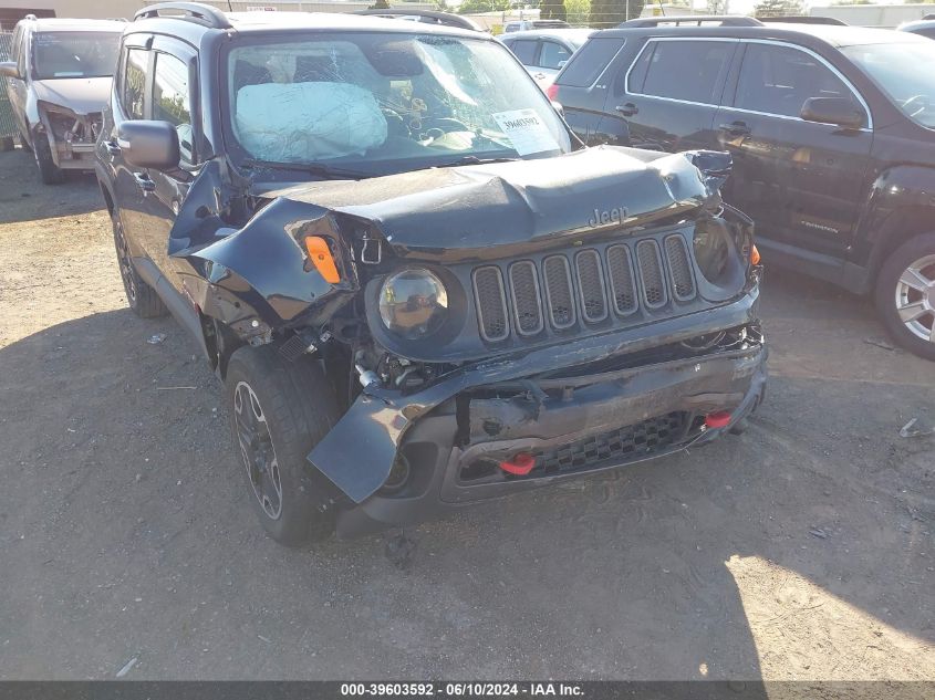 2016 Jeep Renegade Trailhawk VIN: ZACCJBCTXGPD01178 Lot: 39603592