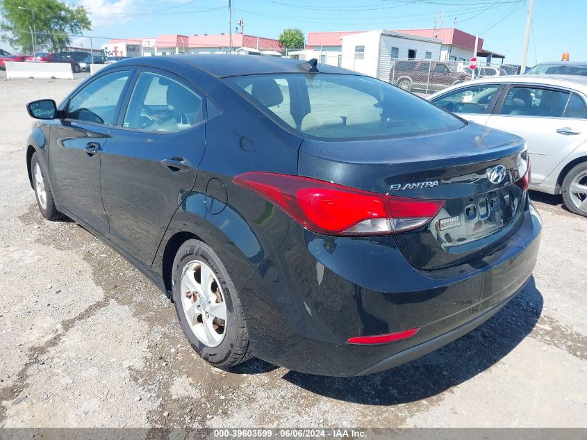 2015 Hyundai Elantra Se VIN: 5NPDH4AE7FH599020 Lot: 39603599