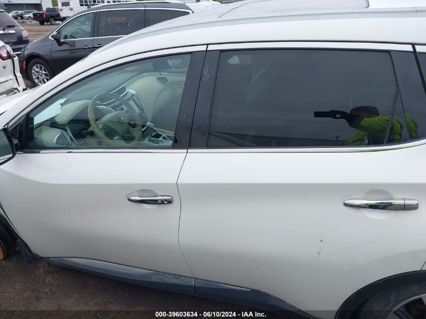 2018 Nissan Murano Platinum VIN: 5N1AZ2MH3JN155972 Lot: 39603634