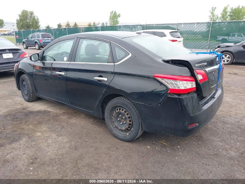 2015 Nissan Sentra Sv VIN: 3N1AB7AP5FL684741 Lot: 39603635