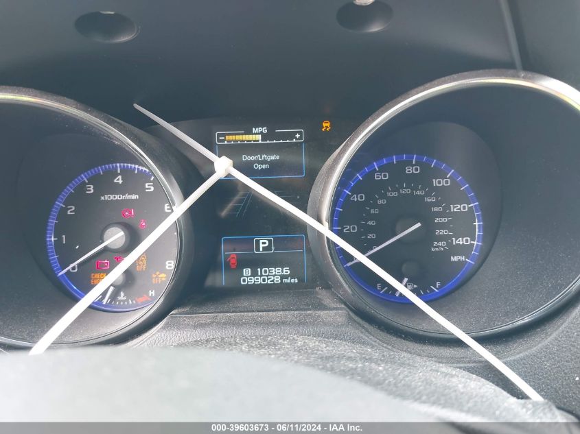 2017 Subaru Outback 2.5I Premium VIN: 4S4BSAFC6H3240444 Lot: 39603673