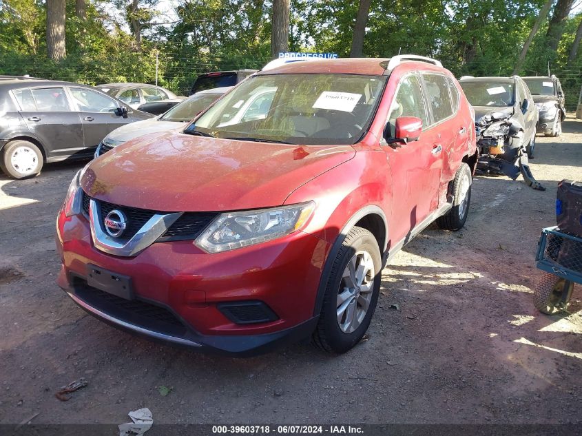 JN8AT2MV8GW153895 2016 Nissan Rogue Sv