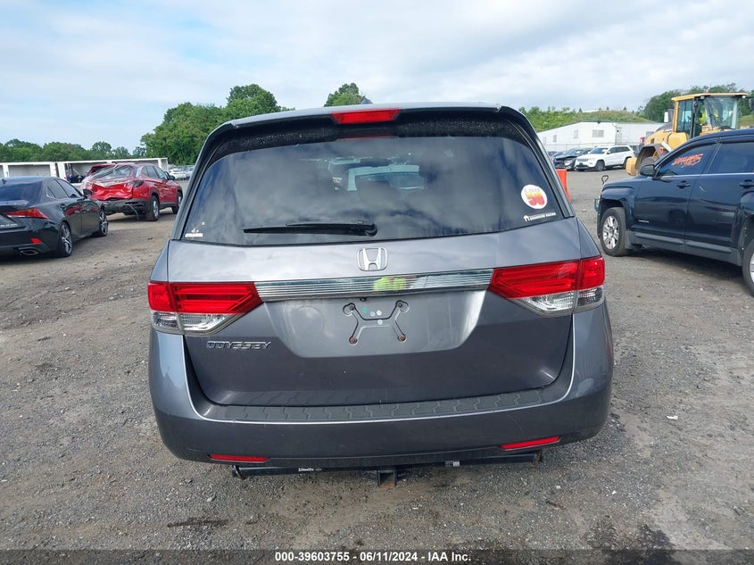 2014 Honda Odyssey Ex-L VIN: 5FNRL5H62EB008470 Lot: 39603755