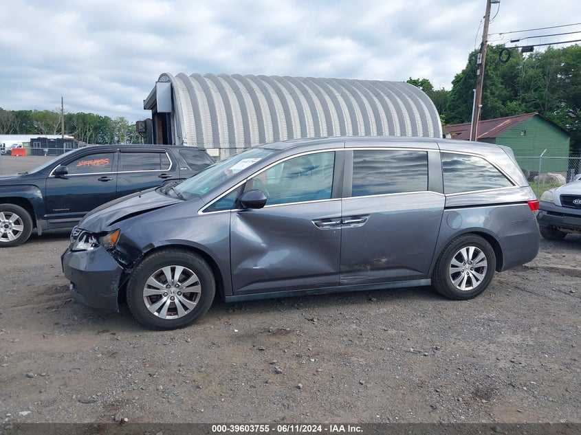 2014 Honda Odyssey Ex-L VIN: 5FNRL5H62EB008470 Lot: 39603755