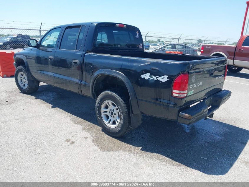 1D7HG38K34S622873 2004 Dodge Dakota Sport/Sxt