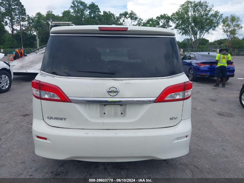 2015 Nissan Quest Platinum/S/Sl/Sv VIN: JN8AE2KP4F9130464 Lot: 39603778