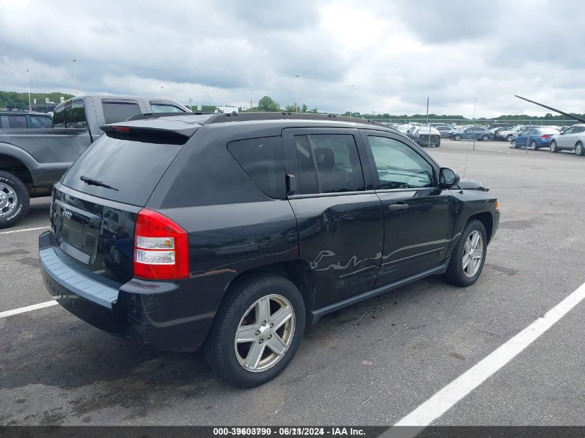 2008 Jeep Compass Sport VIN: 1J8FF47W68D628104 Lot: 39603790