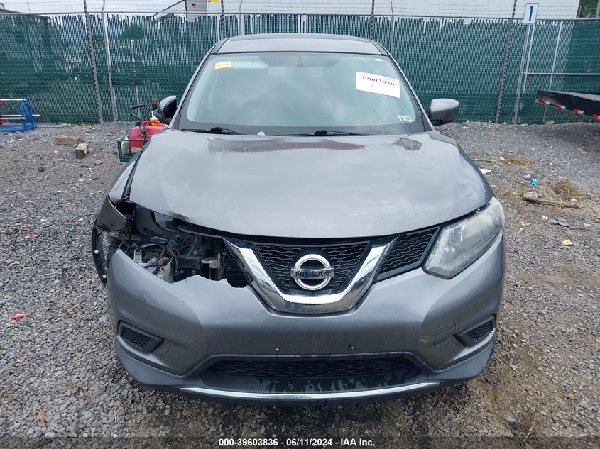 2016 Nissan Rogue S VIN: KNMAT2MV8GP651407 Lot: 39603836