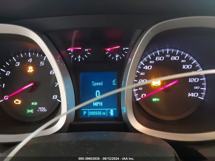 2012 Chevrolet Equinox Ls VIN: 2GNALBEK7C1216767 Lot: 39603838