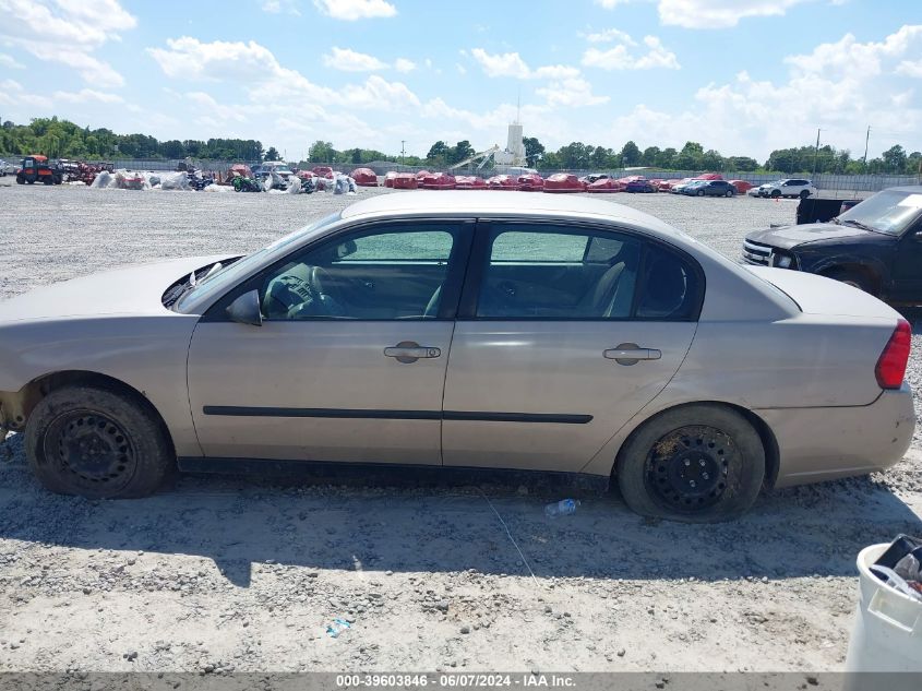 2005 Chevrolet Malibu VIN: 1G1ZS52FX5F154633 Lot: 39603846