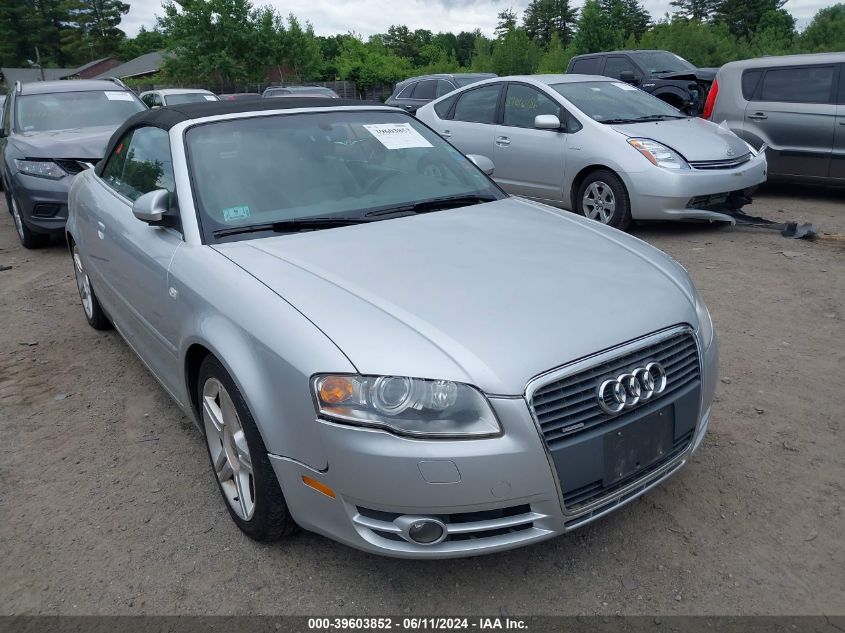 2007 Audi A4 2.0T VIN: WAUDF48H67K023490 Lot: 39603852