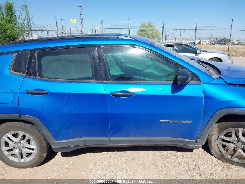 2018 Jeep Compass Sport Fwd VIN: 3C4NJCAB2JT123467 Lot: 39603857