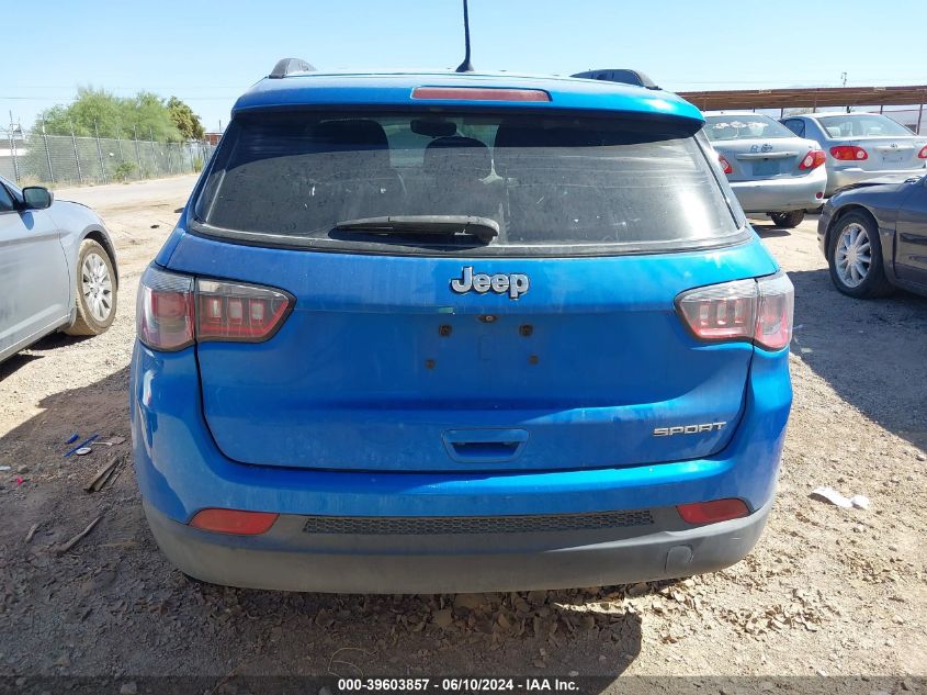 2018 Jeep Compass Sport Fwd VIN: 3C4NJCAB2JT123467 Lot: 39603857