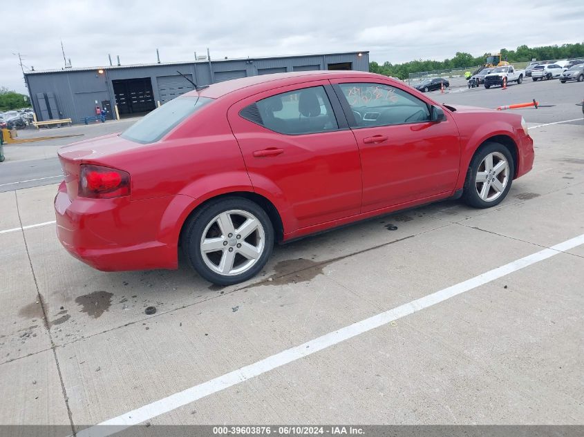 2013 Dodge Avenger Se VIN: 1C3CDZAB9DN534374 Lot: 39603876