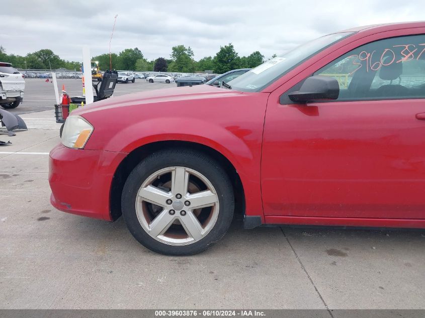 2013 Dodge Avenger Se VIN: 1C3CDZAB9DN534374 Lot: 39603876