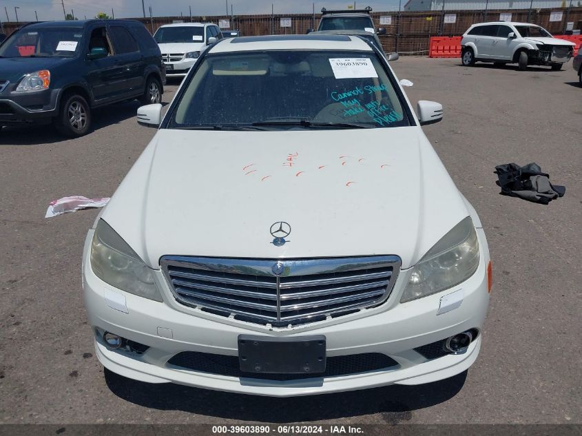 2010 Mercedes-Benz C 300 VIN: WDDGF8BB5AF453898 Lot: 39603890