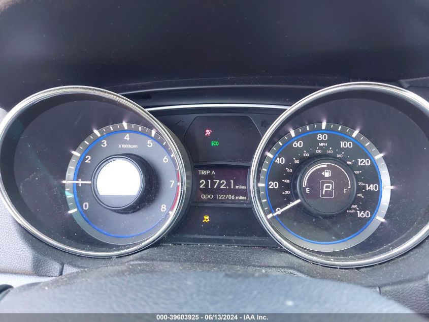 2013 Hyundai Sonata Se VIN: 5NPEC4AC3DH785278 Lot: 39603925