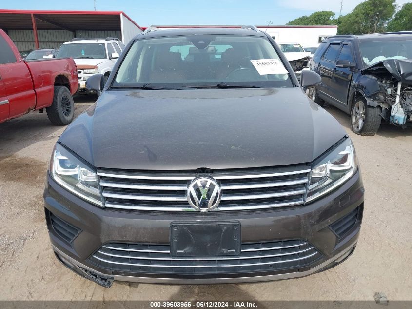 2016 Volkswagen Touareg Vr6 Lux VIN: WVGEF9BP5GD011299 Lot: 39603956