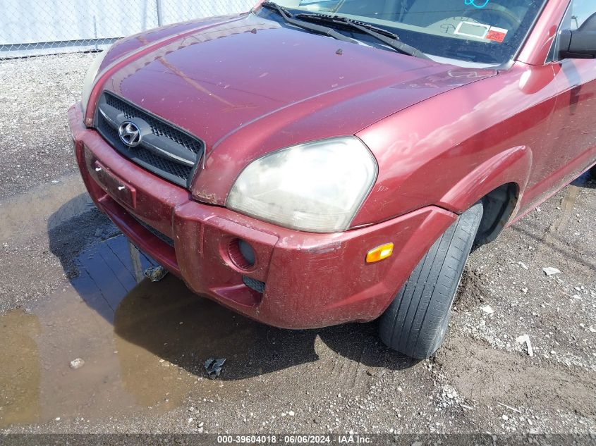 2007 Hyundai Tucson Gls VIN: KM8JM12B77U586675 Lot: 39604018