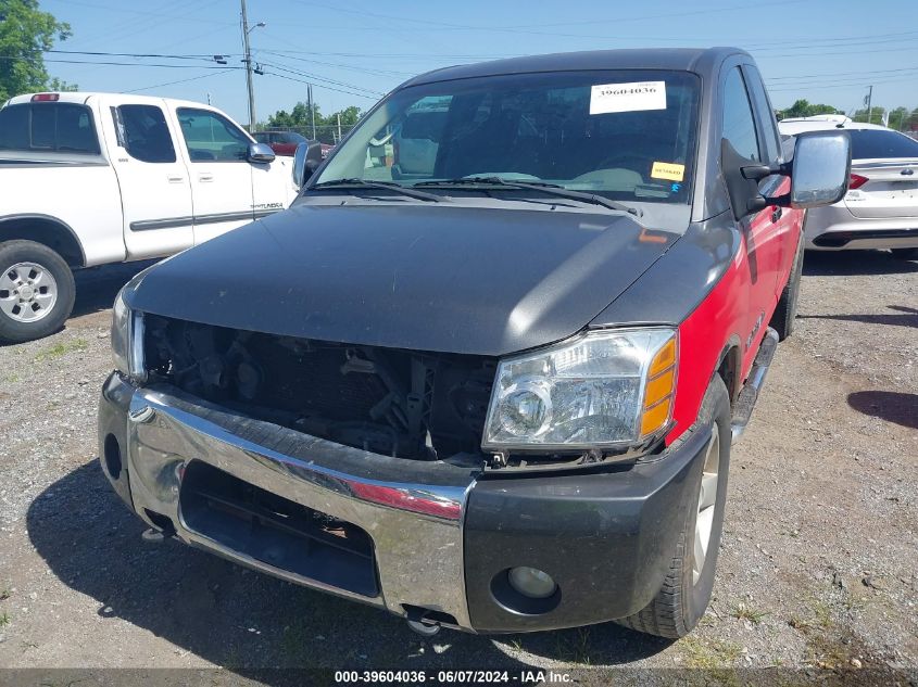 2005 Nissan Titan Se VIN: 1N6BA06A25N573334 Lot: 39604036