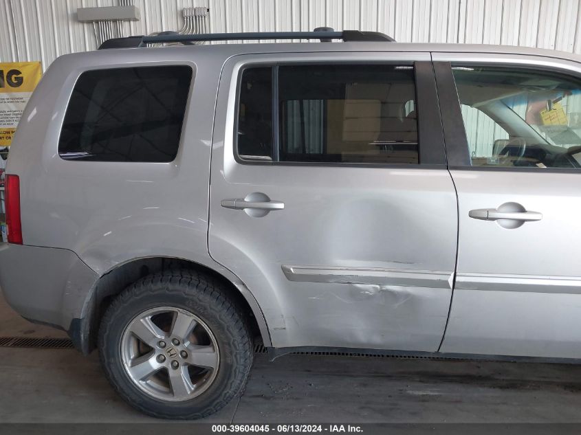 2010 Honda Pilot Ex VIN: 5FNYF4H49AB015261 Lot: 39604045