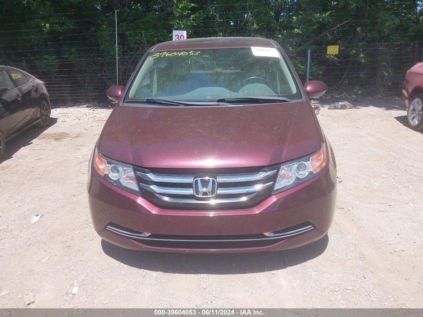 2014 Honda Odyssey Ex-L VIN: 5FNRL5H61EB020495 Lot: 39604053